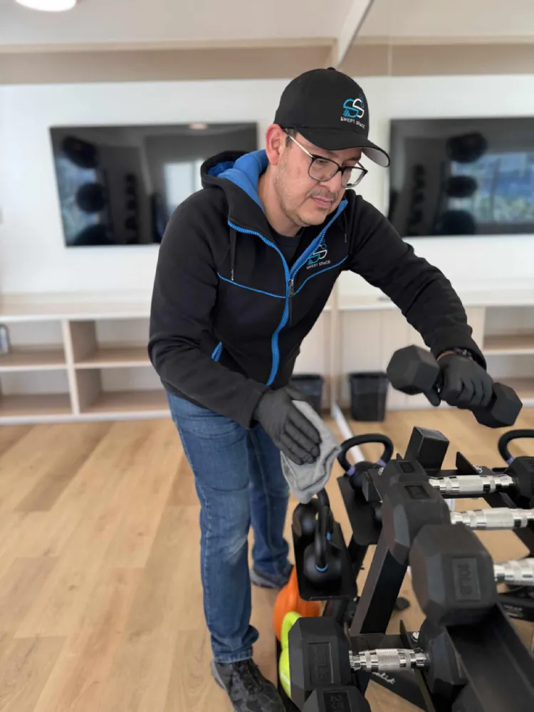 Commercial cleaning action Victoria BC